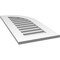 Ekena Millwork Quarter Round Top Right Surface Mount PVC Gable Vent w/ 3-1/2"W x 1"P Standard Frame, 16"W x 34"H GVPQR16X3401SF - alternate 3